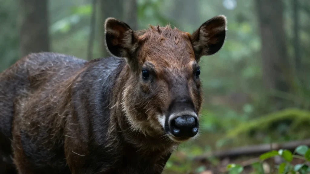 Saola en su hábitat natural