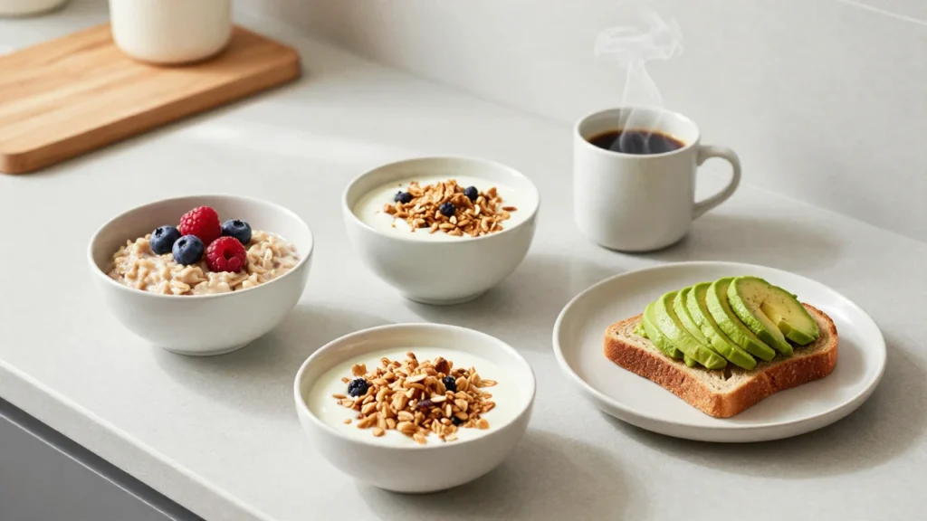 Desayuno saludable con avena